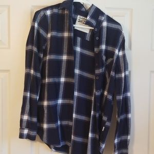 Blue fall flannel